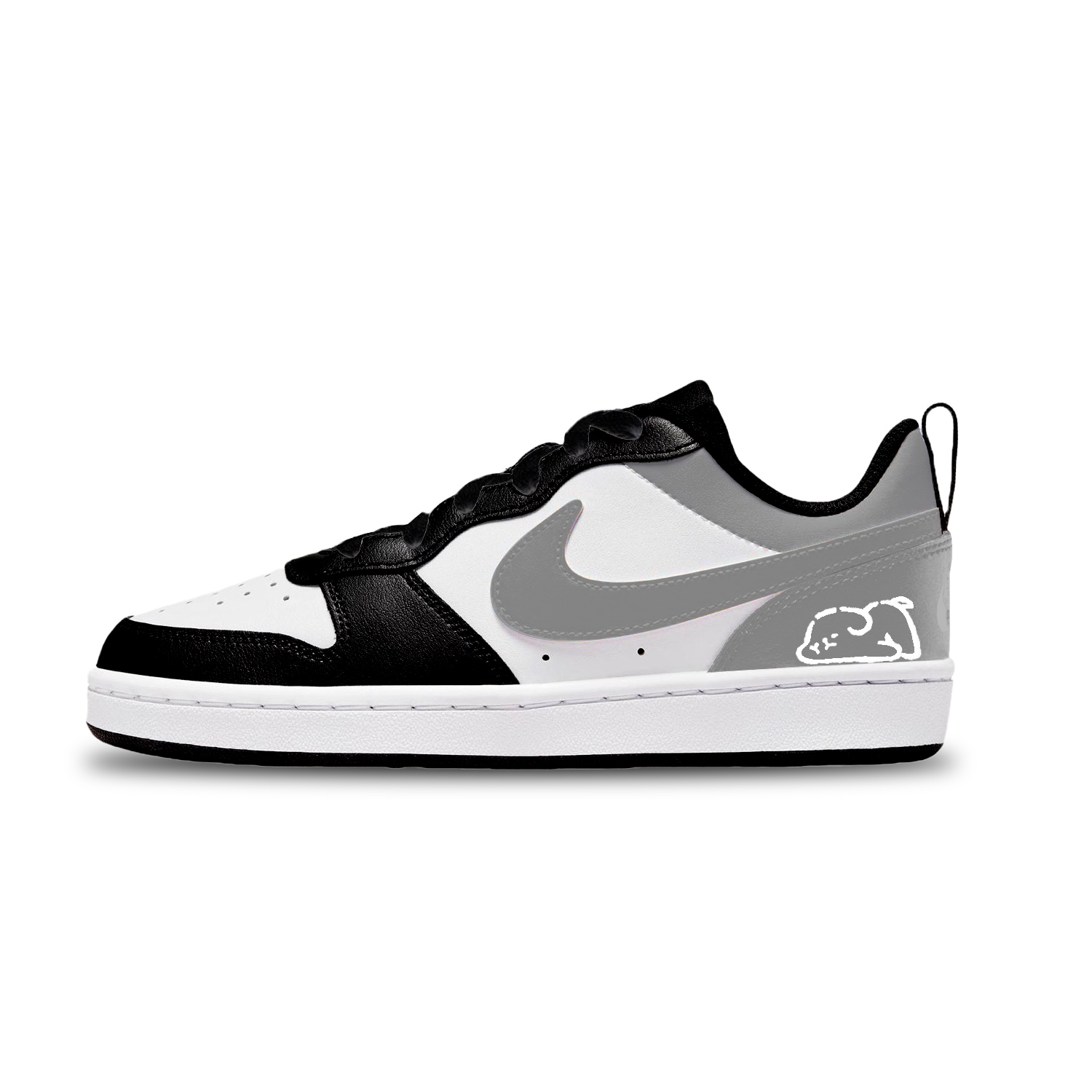 

Nike Детские низкие скейтбордистские кроссовки Court Borough Gray Heather Gray, унисекс