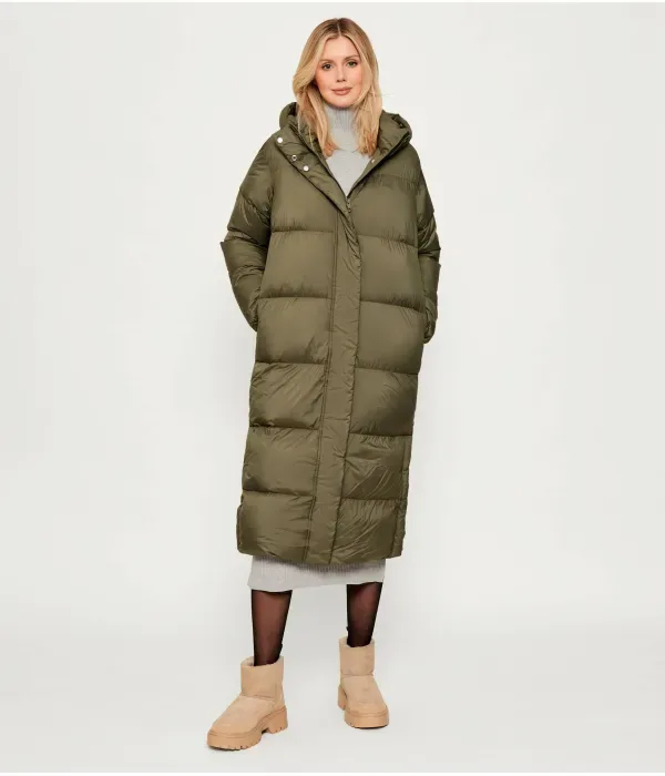 Пуховое пальто Tommy Hilfiger, оливково-зеленый