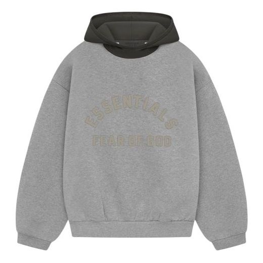 

Толстовка ss24 nylon fleece hoodie Fear Of God Essentials, серый