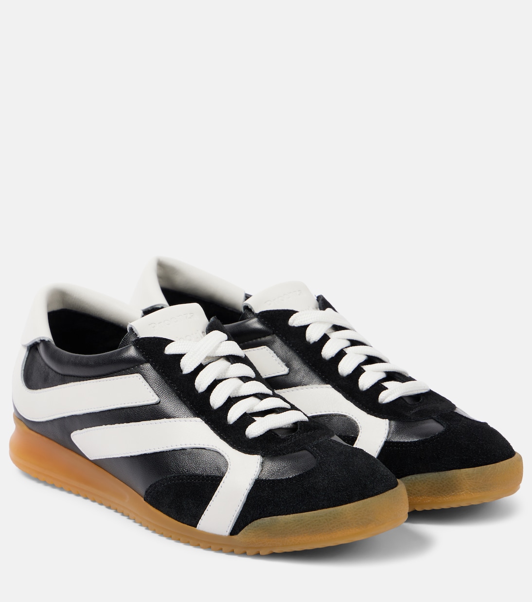 Кроссовки из кожи с отделкой из замши Proenza Schouler, Black/White