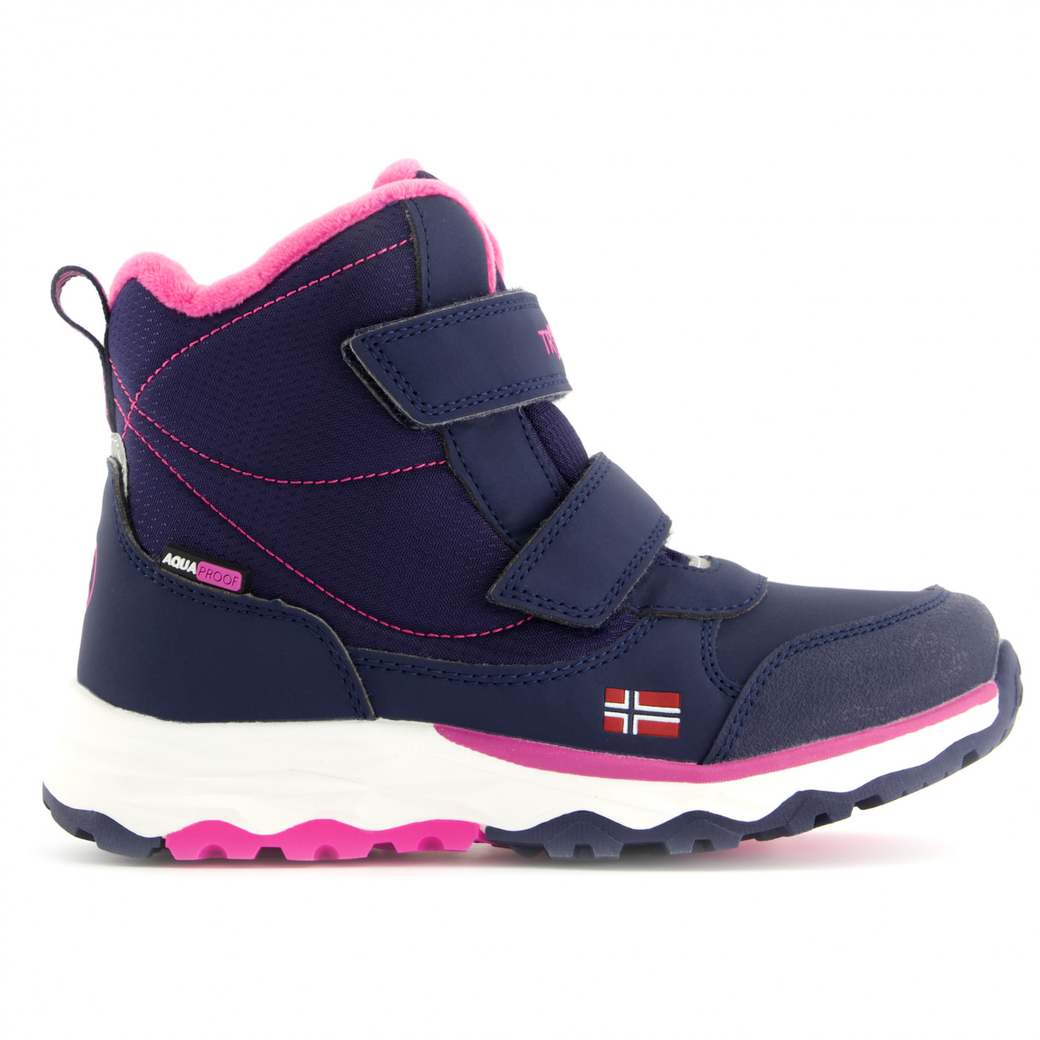 

Зимние ботинки Trollkids Kid's Hafjell Winter Boots, цвет Navy/Pink