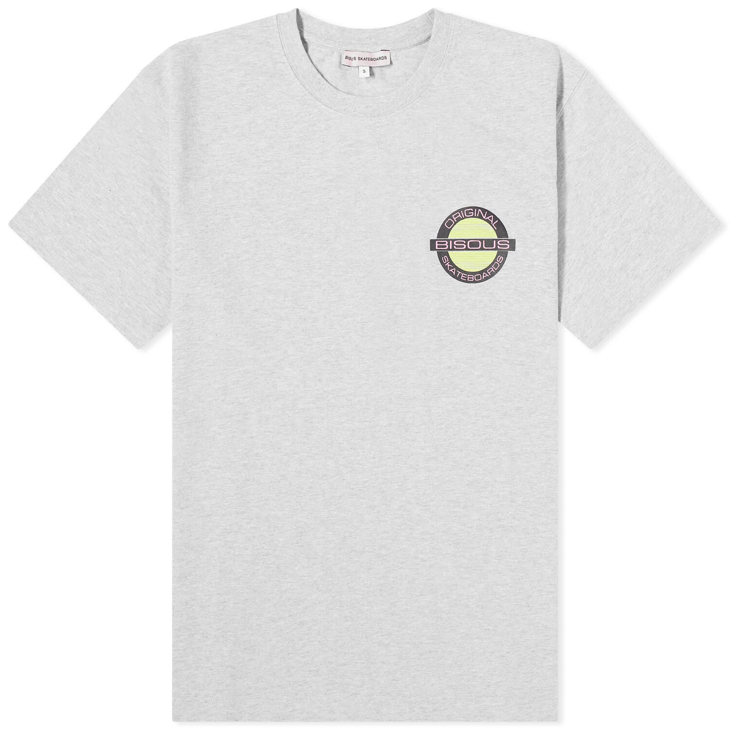 

Футболка Bisous Skateboards Circle T-Shirt, цвет Ash Grey
