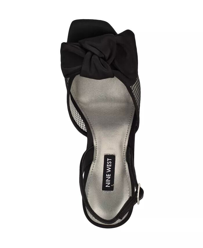 Женские босоножки Gergia Stiletto Heel Open Toe Dress Sandals Nine West, черный — фото 4