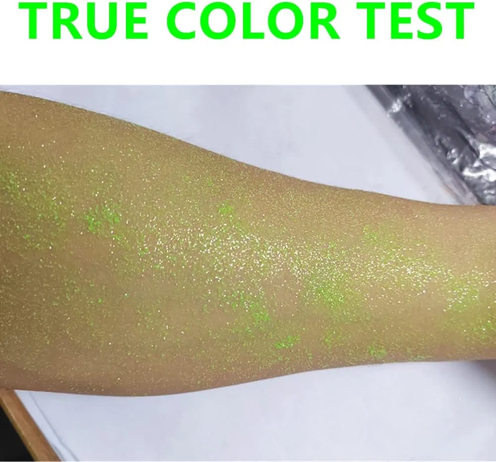 Спрей-глиттер для волос и тела UV Green, Go Ho, 10 г — фото 3