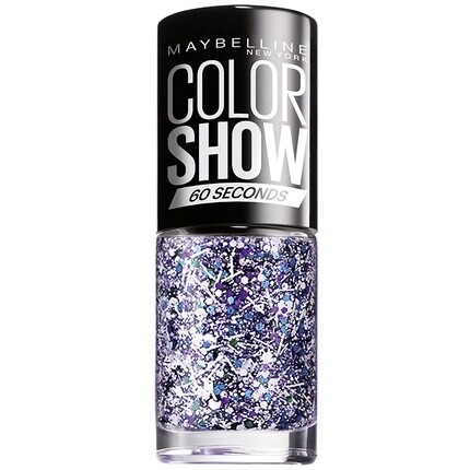 

02 Лак для ногтей White Splatter Top Coat Colorshow 60 7 мл Maybelline New York