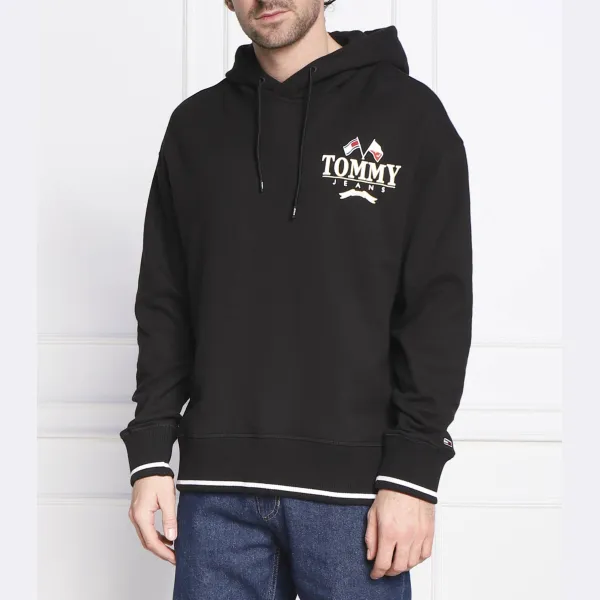 

Толстовка свободного кроя со спиной Tommy Hilfiger, черный