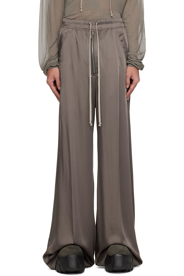 

Голливудские брюки с широким поясом Bela Rick Owens, цвет dust