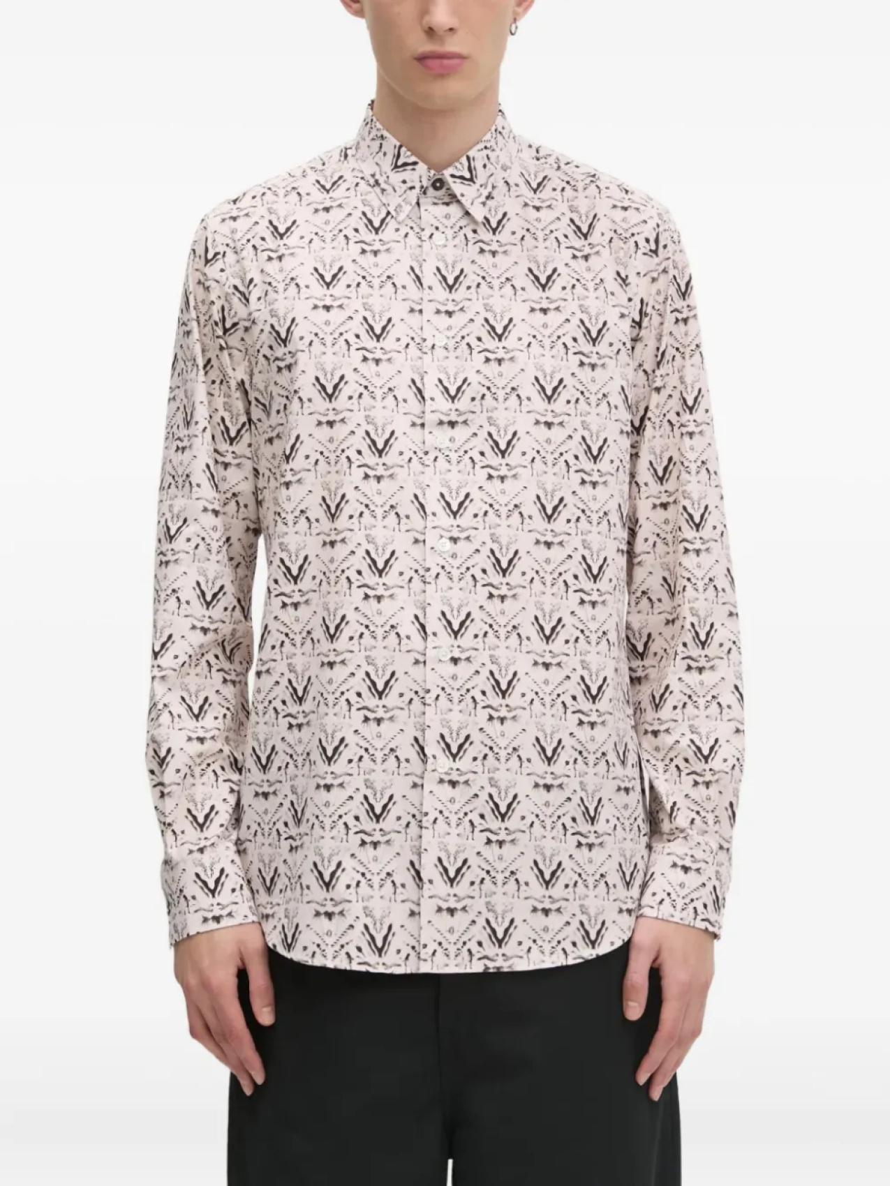 

Рубашка с длинными рукавами с узором Paul Smith, нейтральный
