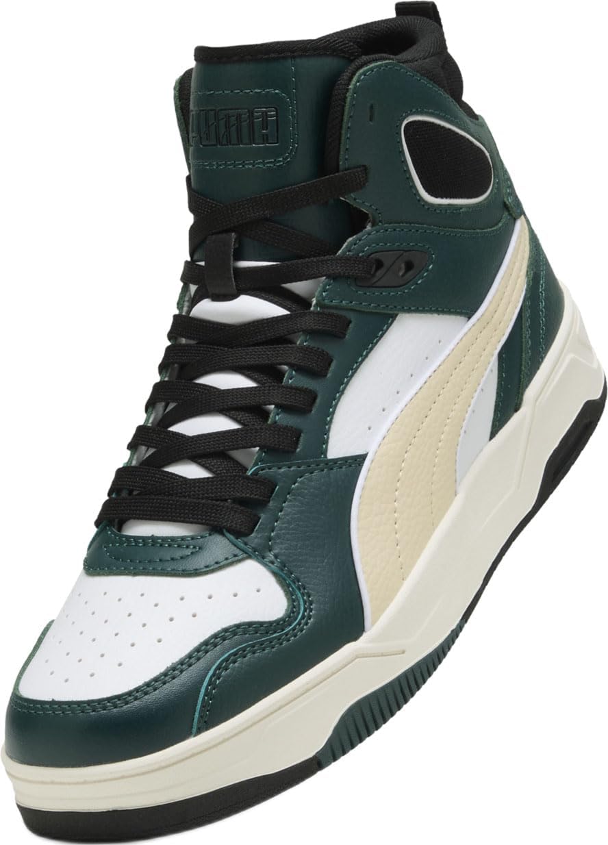 Мужские кроссовки Rbd Break Mid Puma, белый/зеленый — фото 4