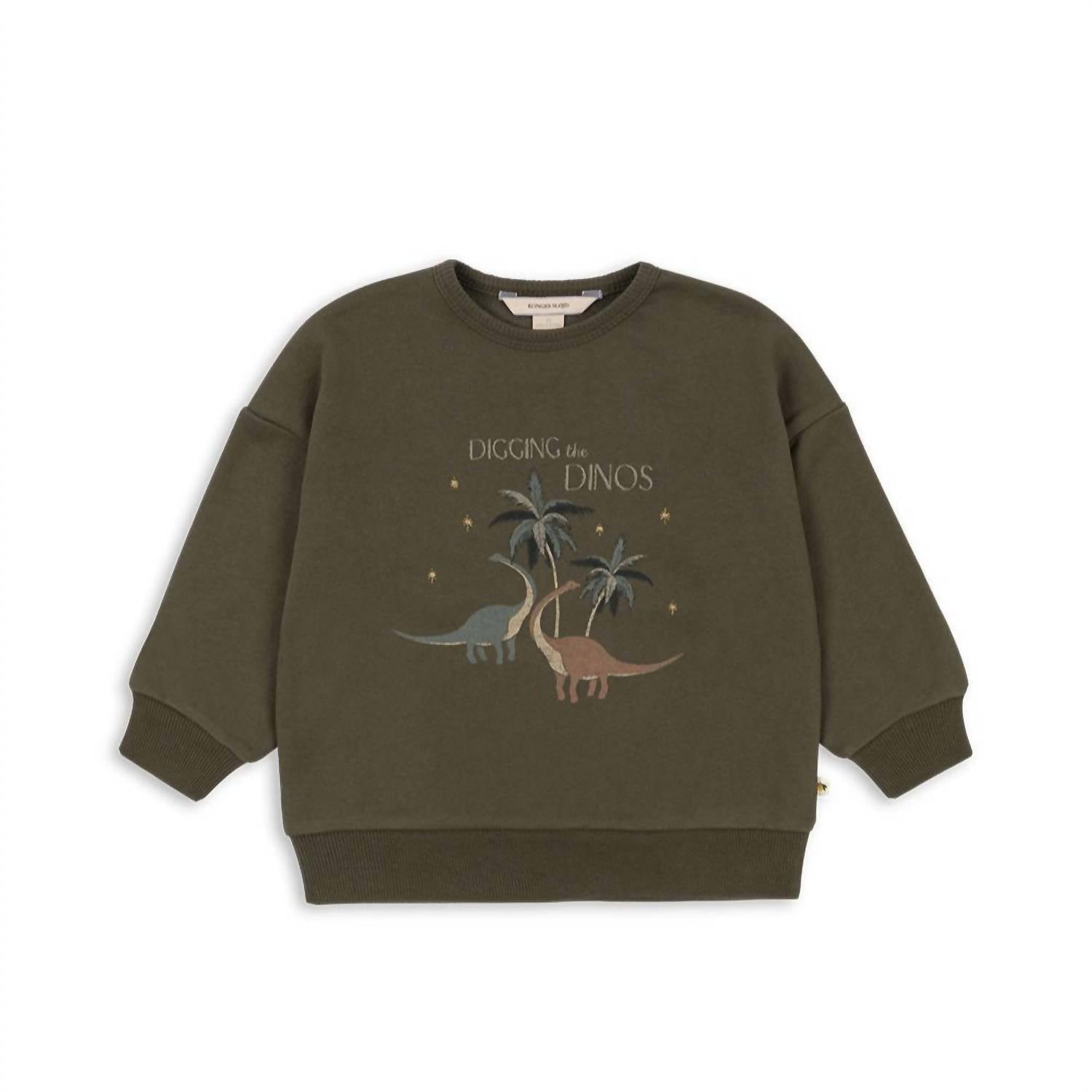 

Детский худи Kalamata Dino Lou в зеленом цвете Konges Sløjd