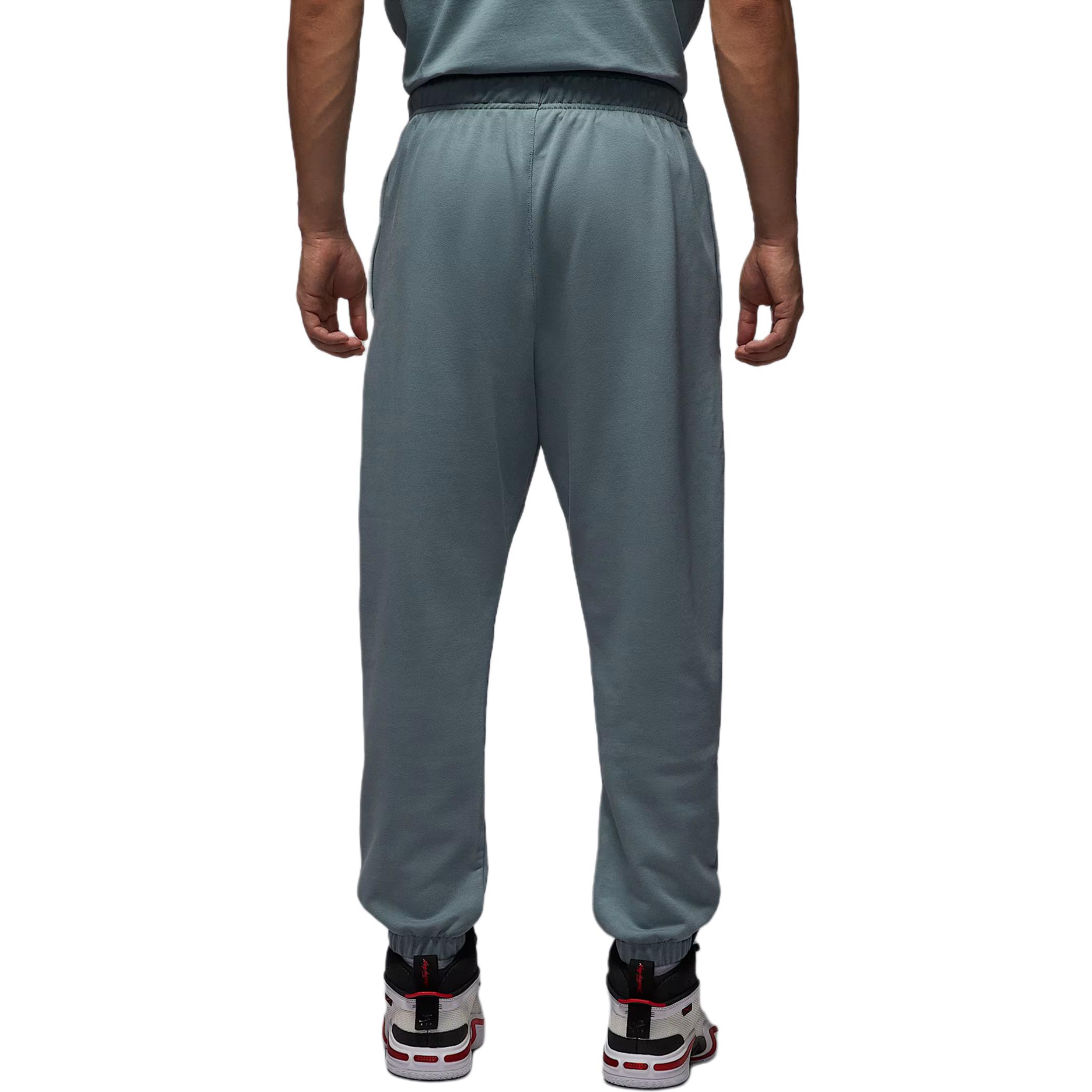 Спортивные кроссовер штаны dri fit вязаные мужские Jordan, серый/черный — фото 2