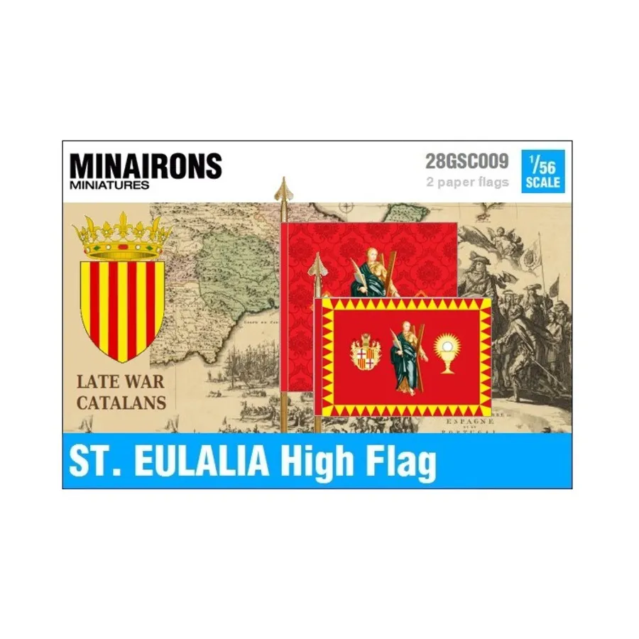 

Высокий флаг Святой Евлалии, War of Spanish Succession - Decals & Flags (1:56)