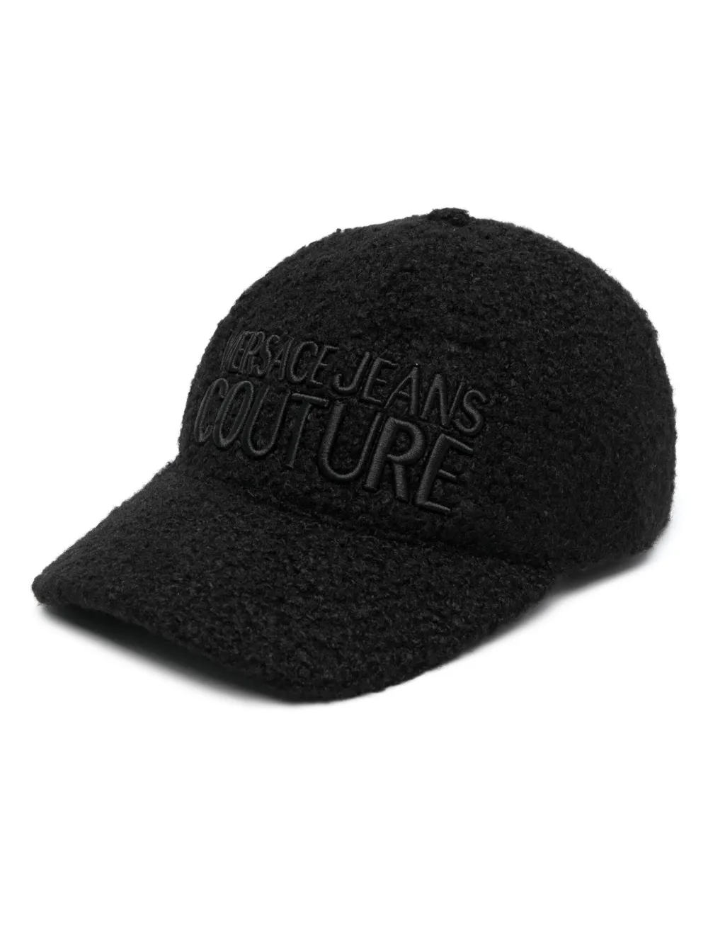 

Кепка из шерпы с вышитым логотипом Versace Jeans Couture, черный