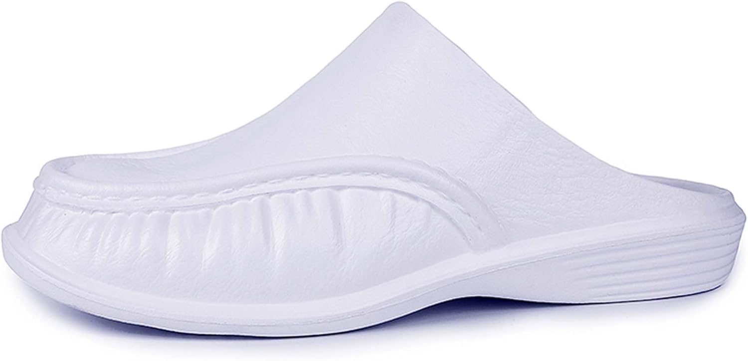 

Мужская обувь для поваров EVA с комфортной мягкой подошвой для кухни, ресторана, обслуживания пищи, для работы, уличная, дышащая, повседневная, для прогулок, лоферы Generic, белый