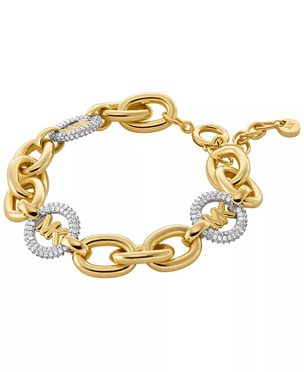 

Браслет-Цепочка с логотипом золотистого цвета Michael Kors, gold