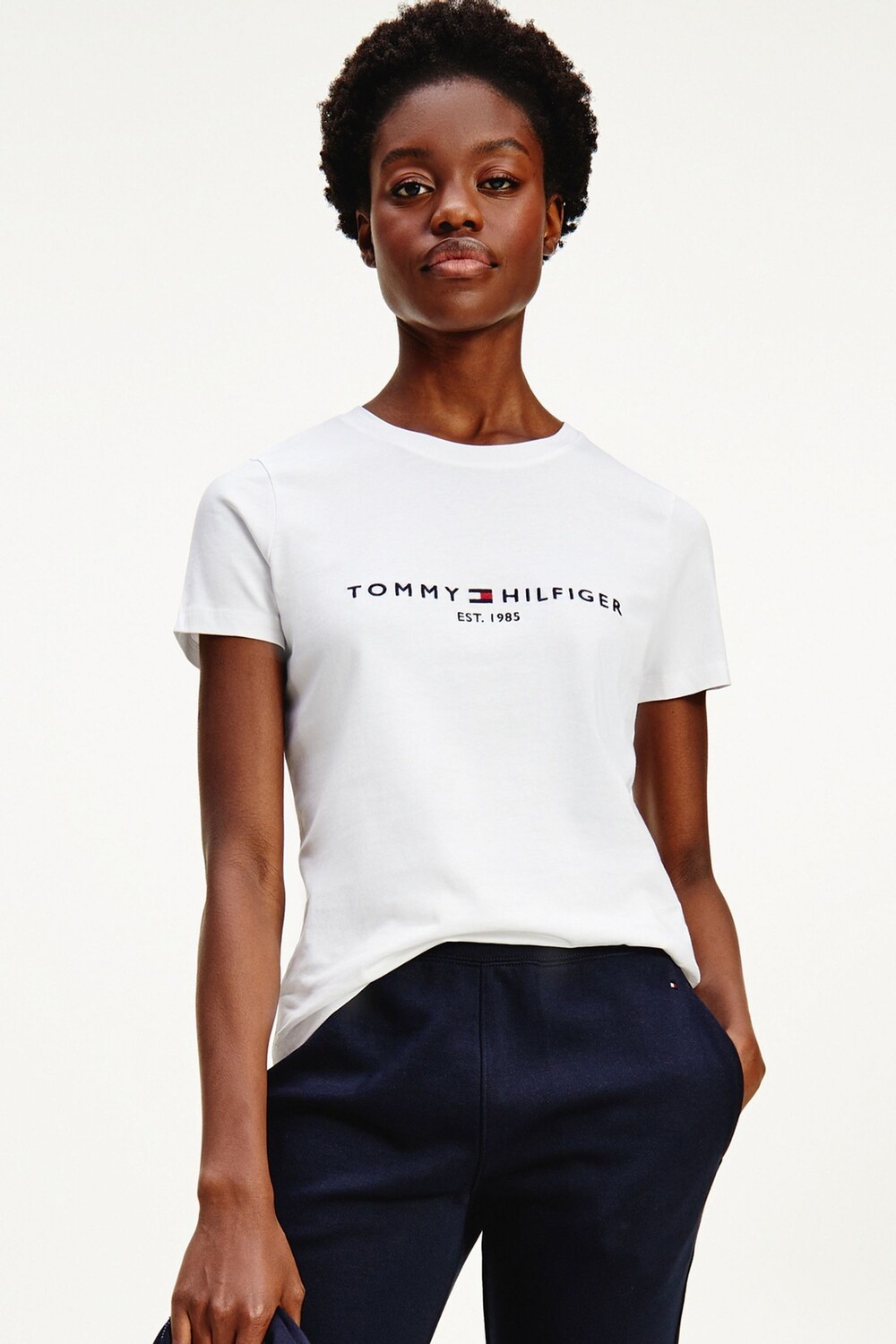 Белая футболка с логотипом Heritage Tommy Hilfiger, белый — фото 2