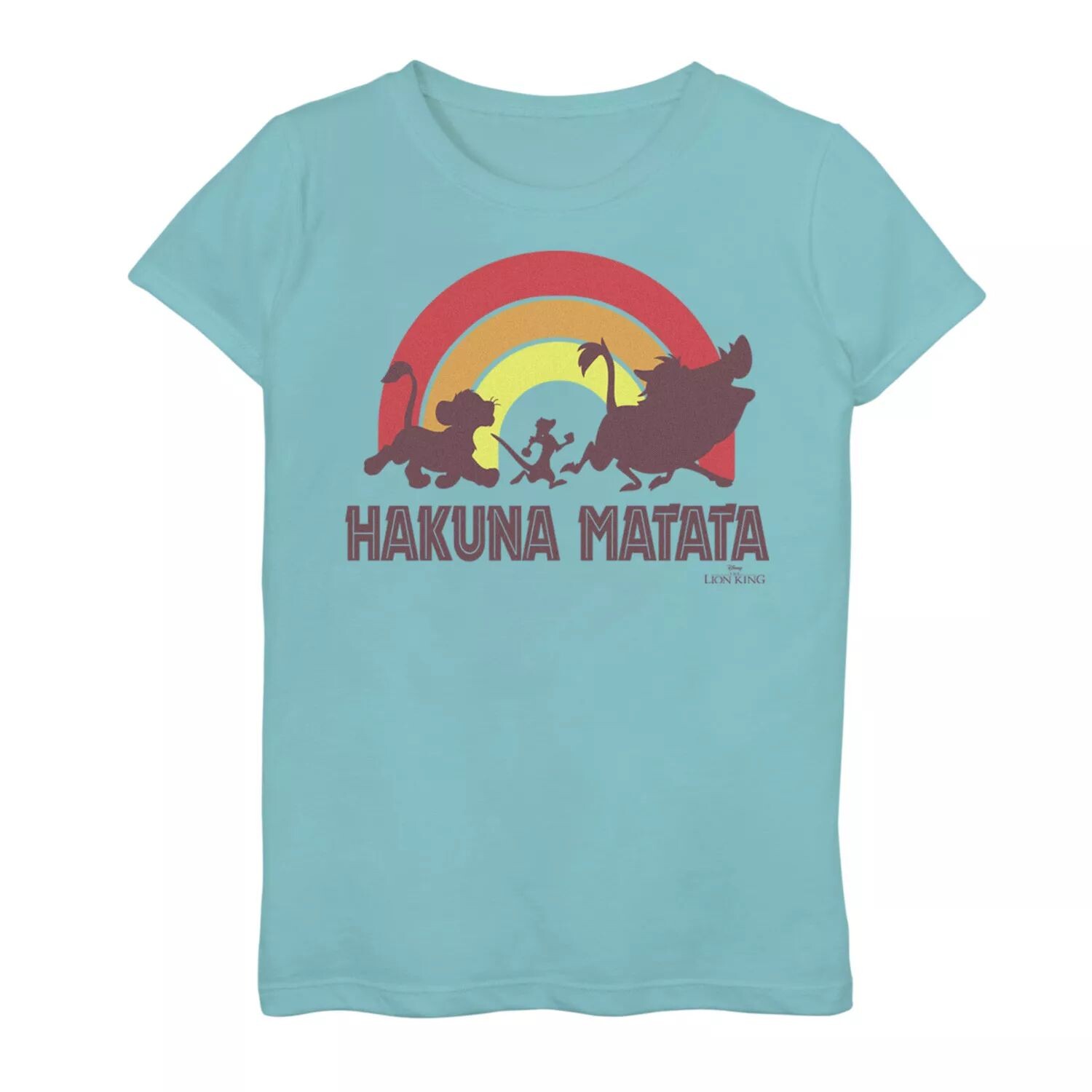 

Футболка с рисунком Sunset Hakuna Matata для девочек 7–16 лет Disney's The Lion King Licensed Character