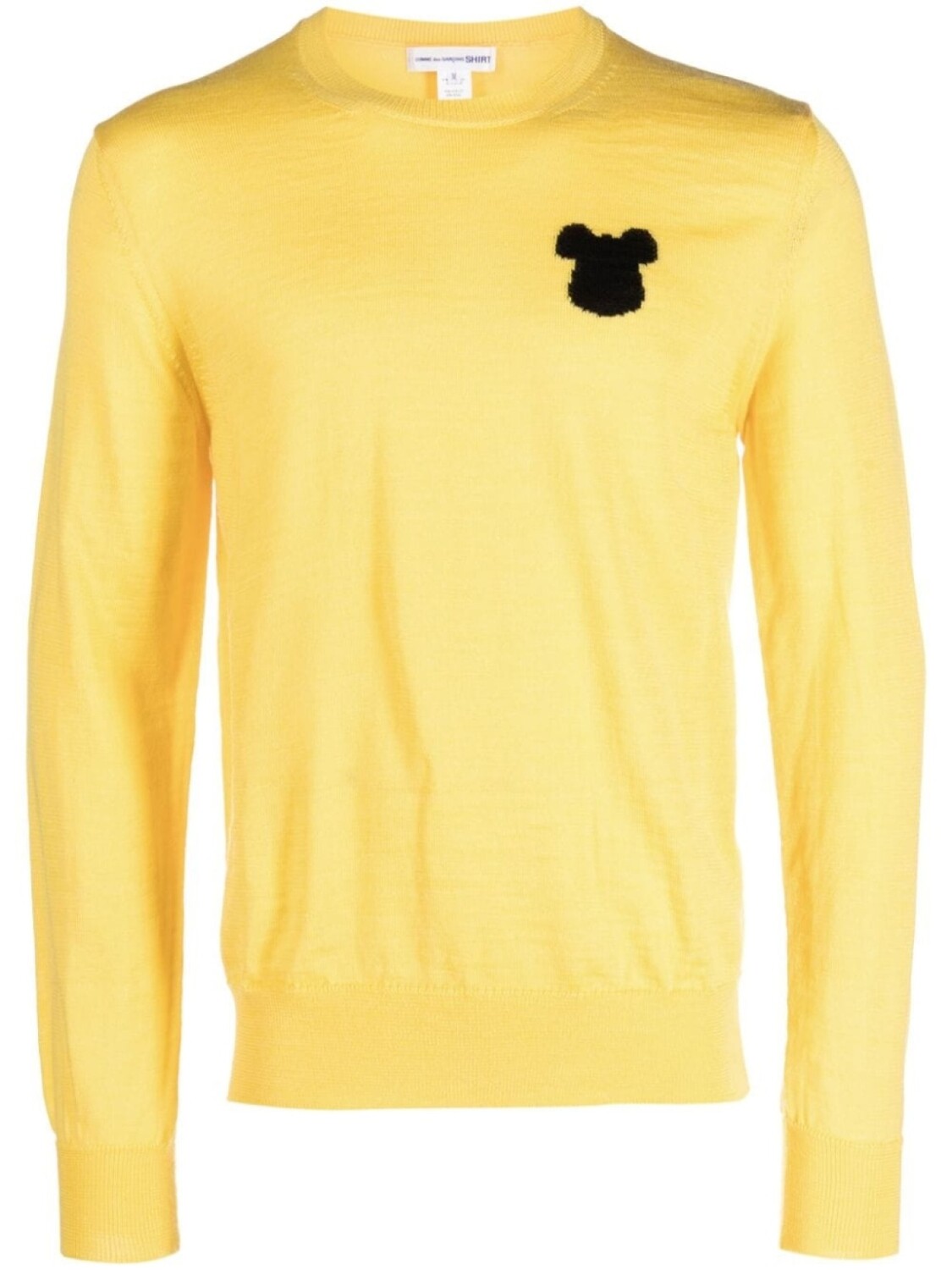 

Джемпер вязки интарсия Comme Des Garçons Shirt, желтый