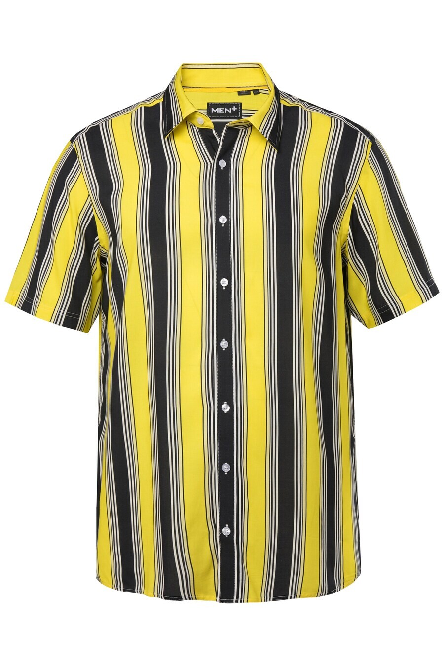 

Повседневная рубашка Men Plus Comfort fit Button Up Shirt, цвет yellow/black