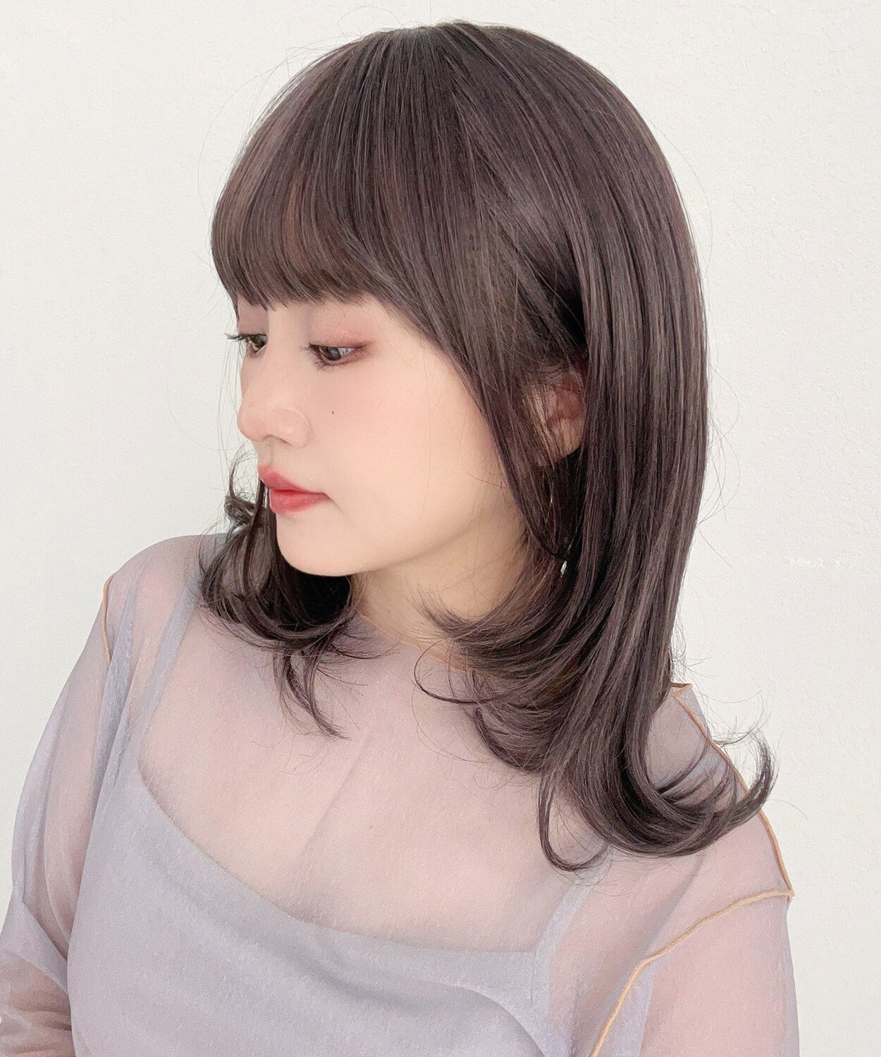 Натуральный парик из бамбука, Medium, полу-длинный Brightlele, Midi_FP Peony Brown Mix