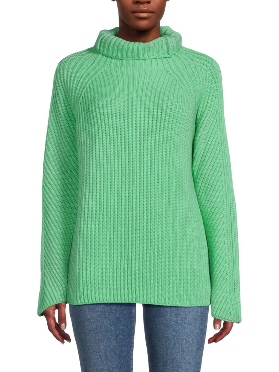 

Кашемировый свитер с высоким воротом Сельдерей Barbara Lohmann, цвет Celery Green
