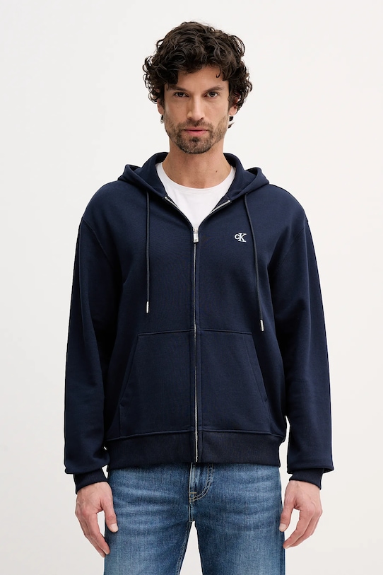 

Хлопковая толстовка Calvin Klein Jeans, темно-синий
