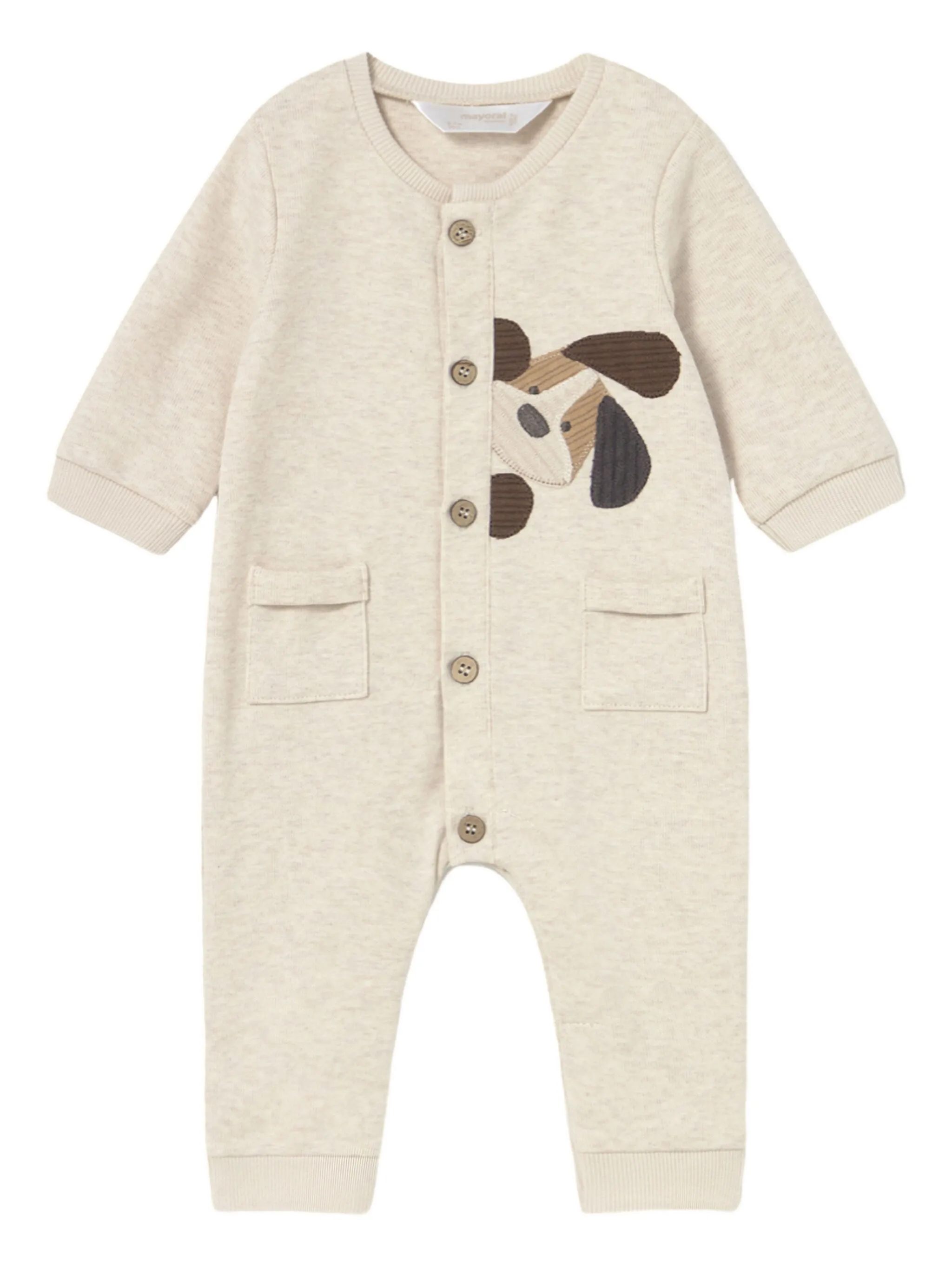

Ромпер с вышивкой Mayoral, бежевый