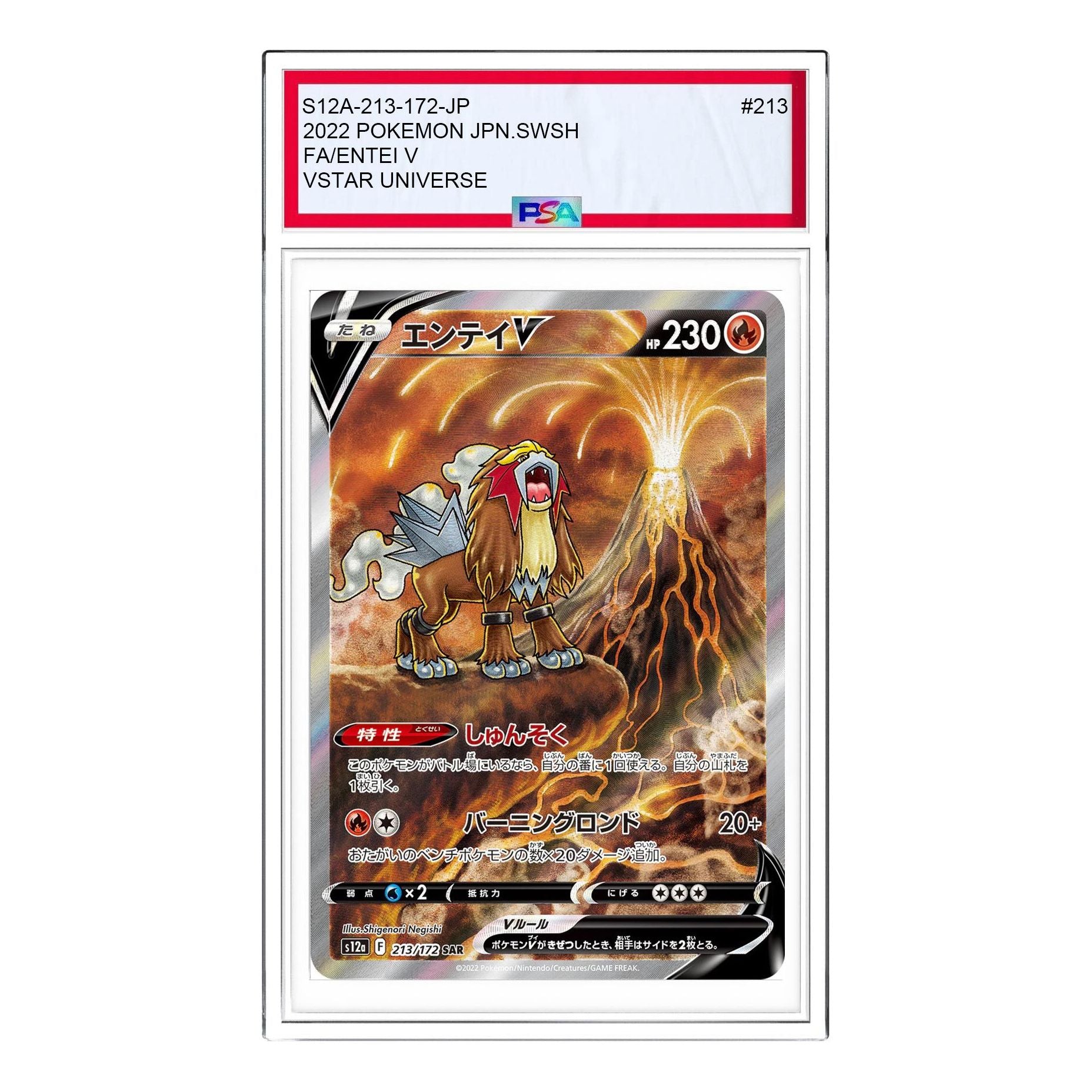 

Карта Pokemon VSTAR Universe [s12a 213/172] 'Entei V SAR'