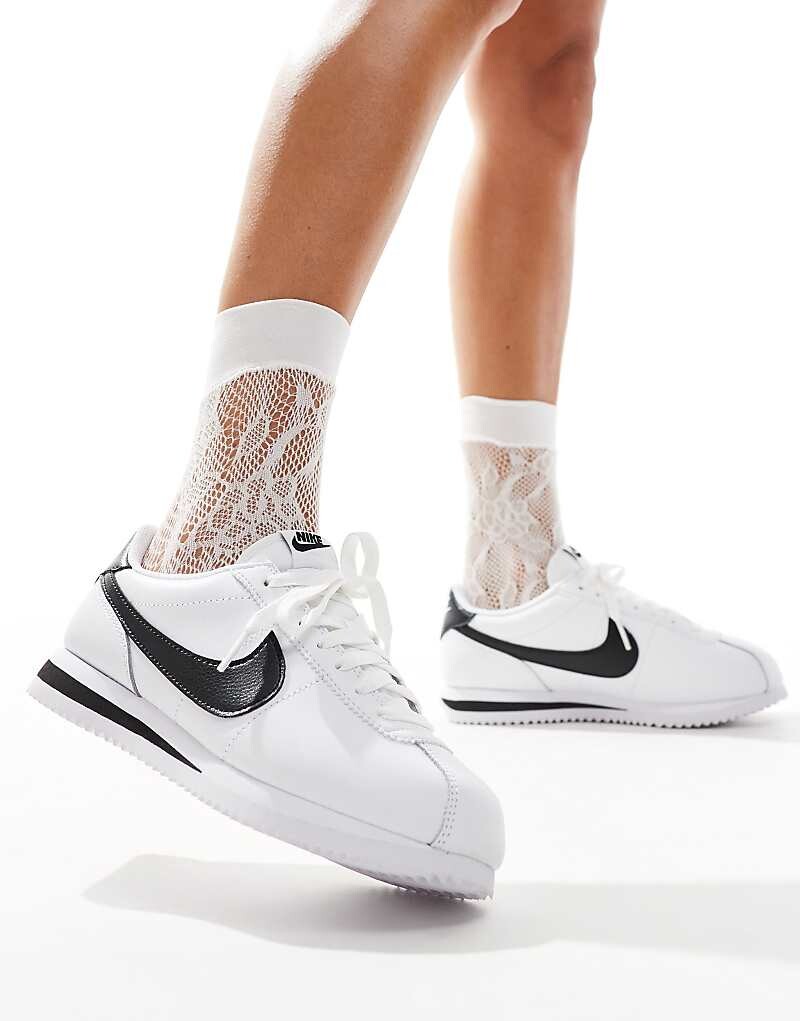 

Бело-черные кроссовки Nike Cortez, Черный, Бело-черные кроссовки Nike Cortez
