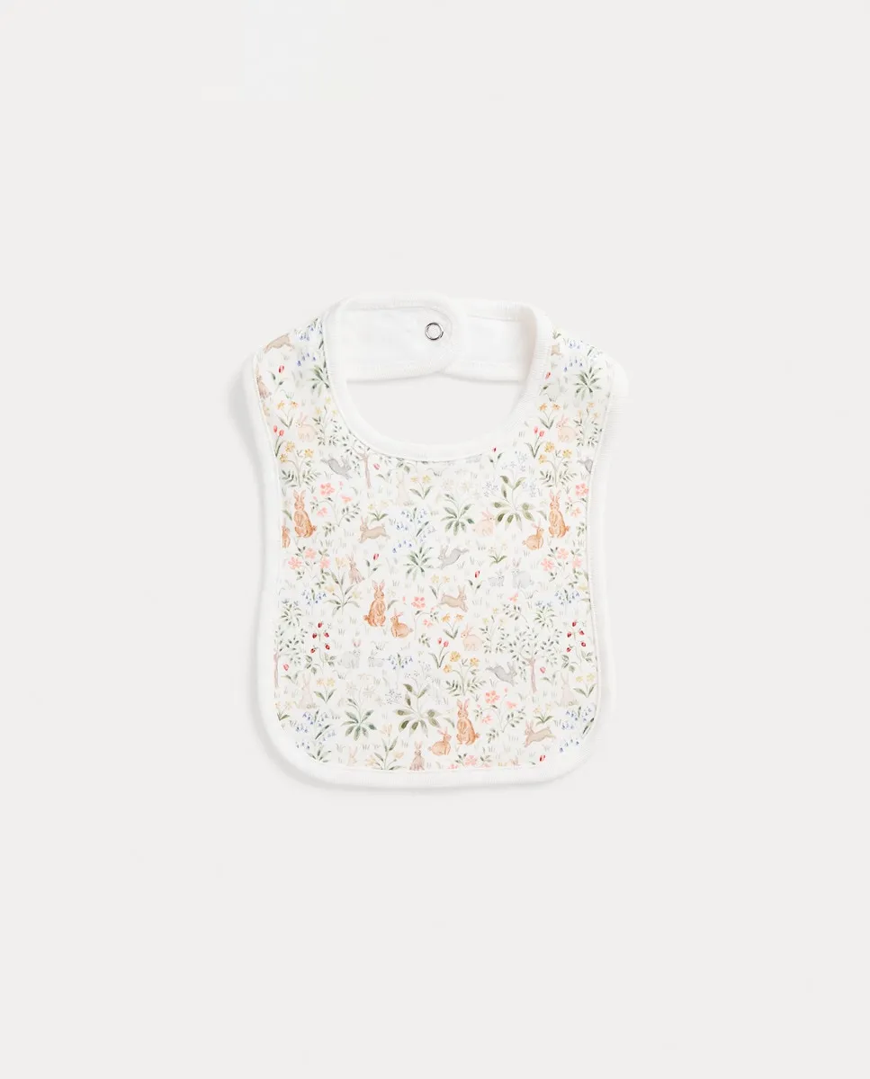 

Универсальный хлопковый нагрудник с принтом Polo Ralph Lauren, белый