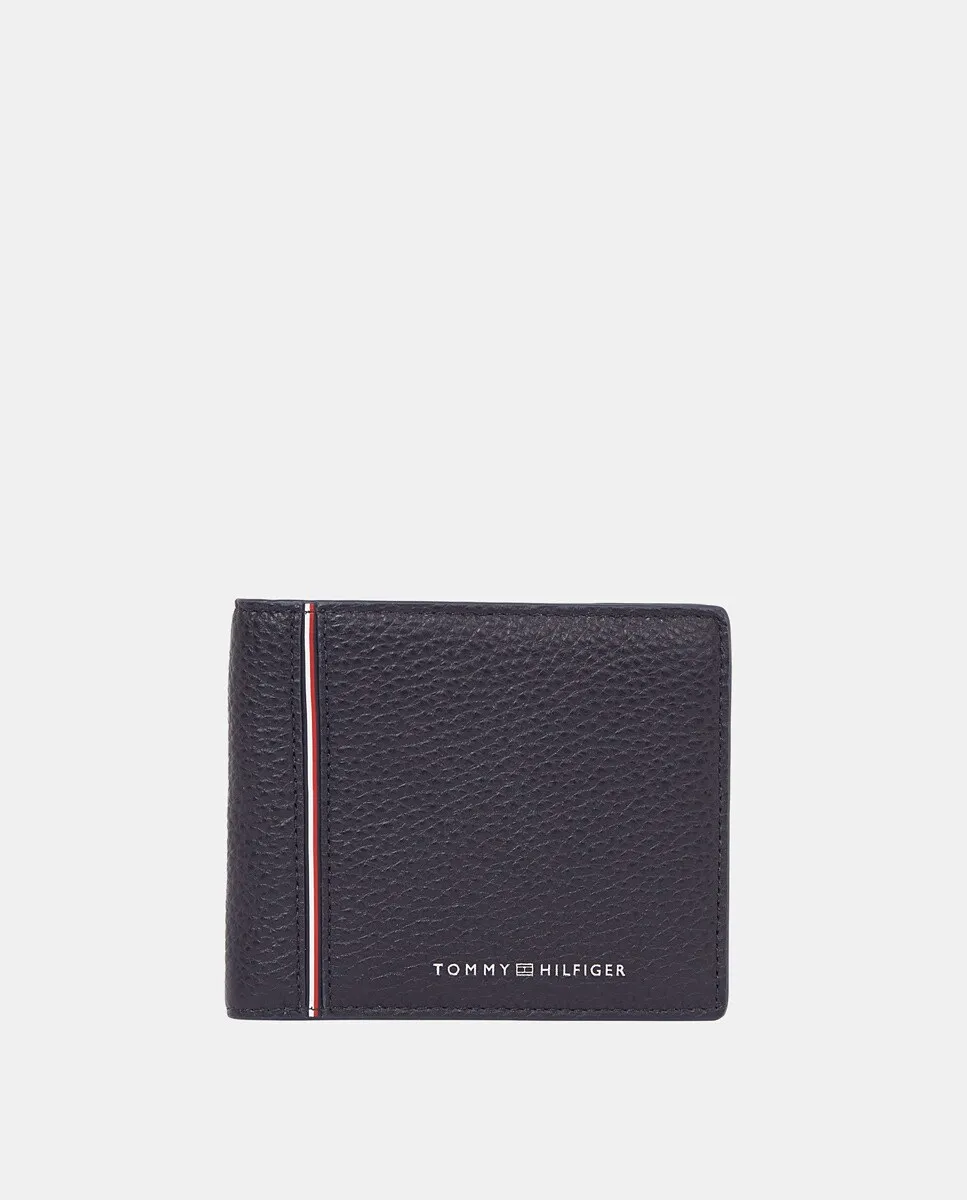 

Мужской кожаный кошелек синего цвета Tommy Hilfiger, тёмно-синий