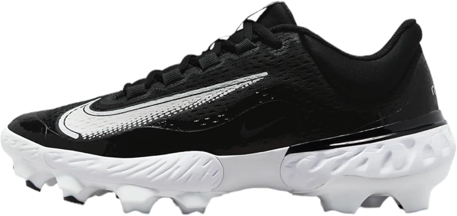 

Бейсбольные бутсы Nike Men's Alpha Huarache Elite 4, Black/Blue Tint-Anthracite-White