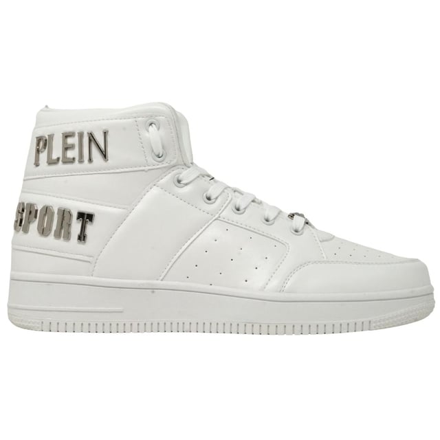 

Hi Top смелые фирменные белые кроссовки Plein Sport, белый