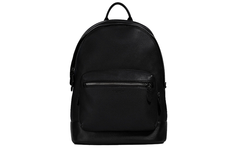 

COACH Рюкзак West Leather большого размера, черный, мужской