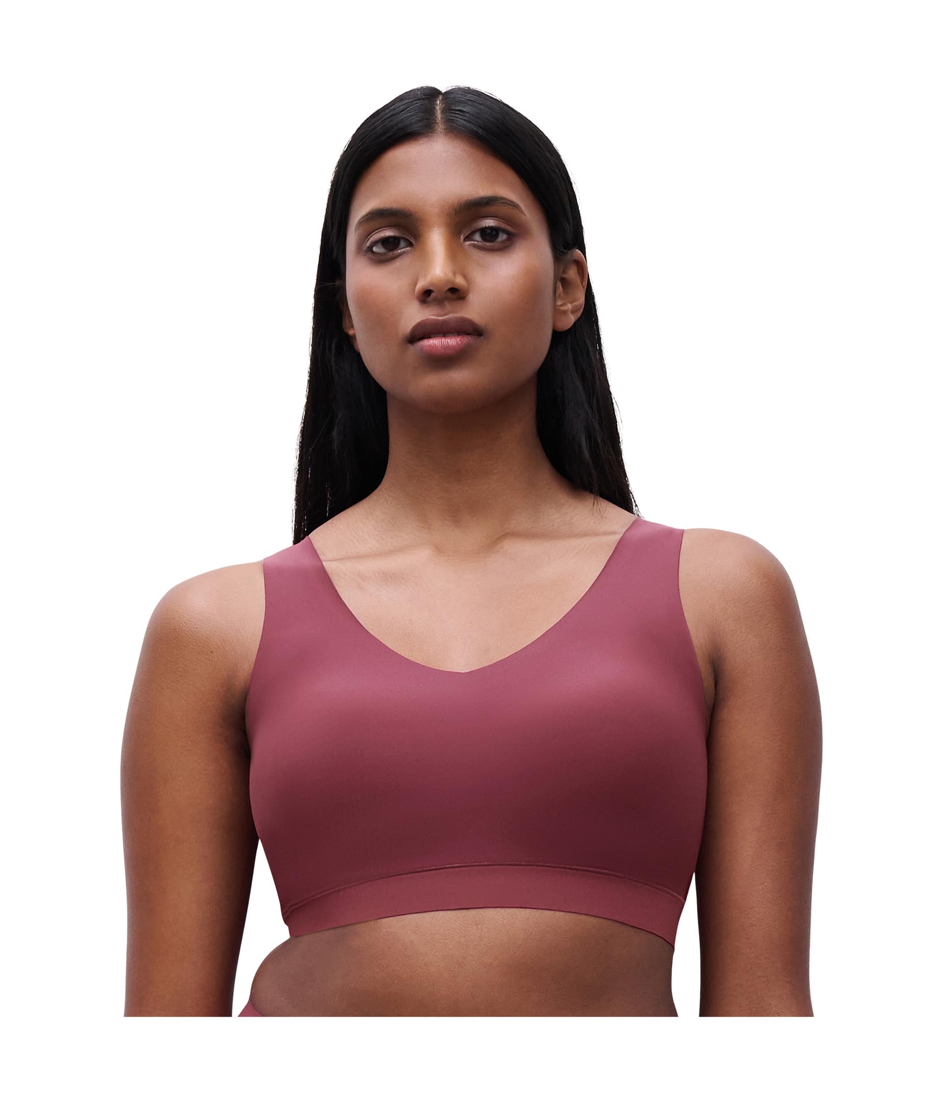 

Бюстгальтер Chantelle Softstretch Padded V-neck Bra Top, цвет Sienna