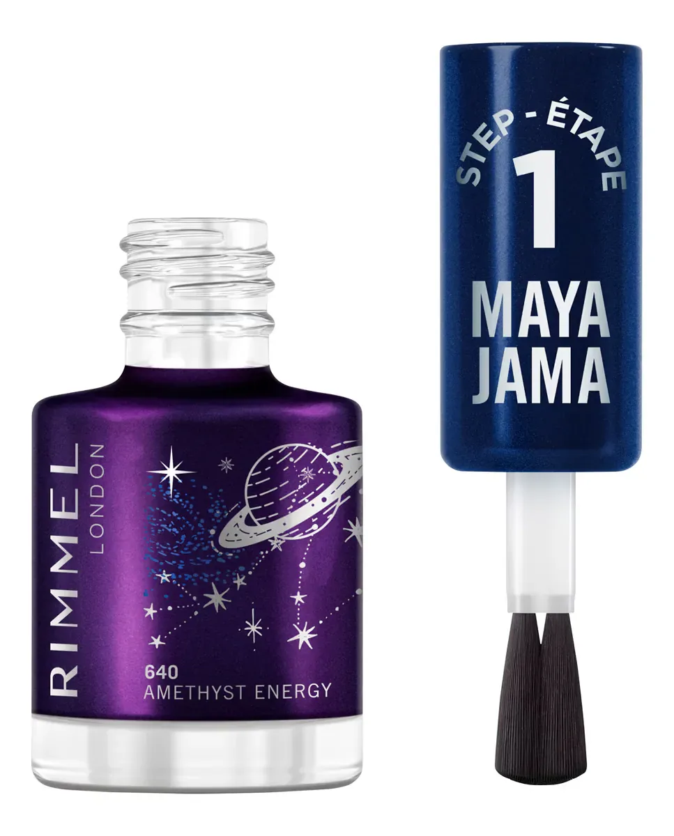 Лак для ногтей Rim Maya Jama Nail Gel London Rimmel, 640 Amethyst Energy — фото 2