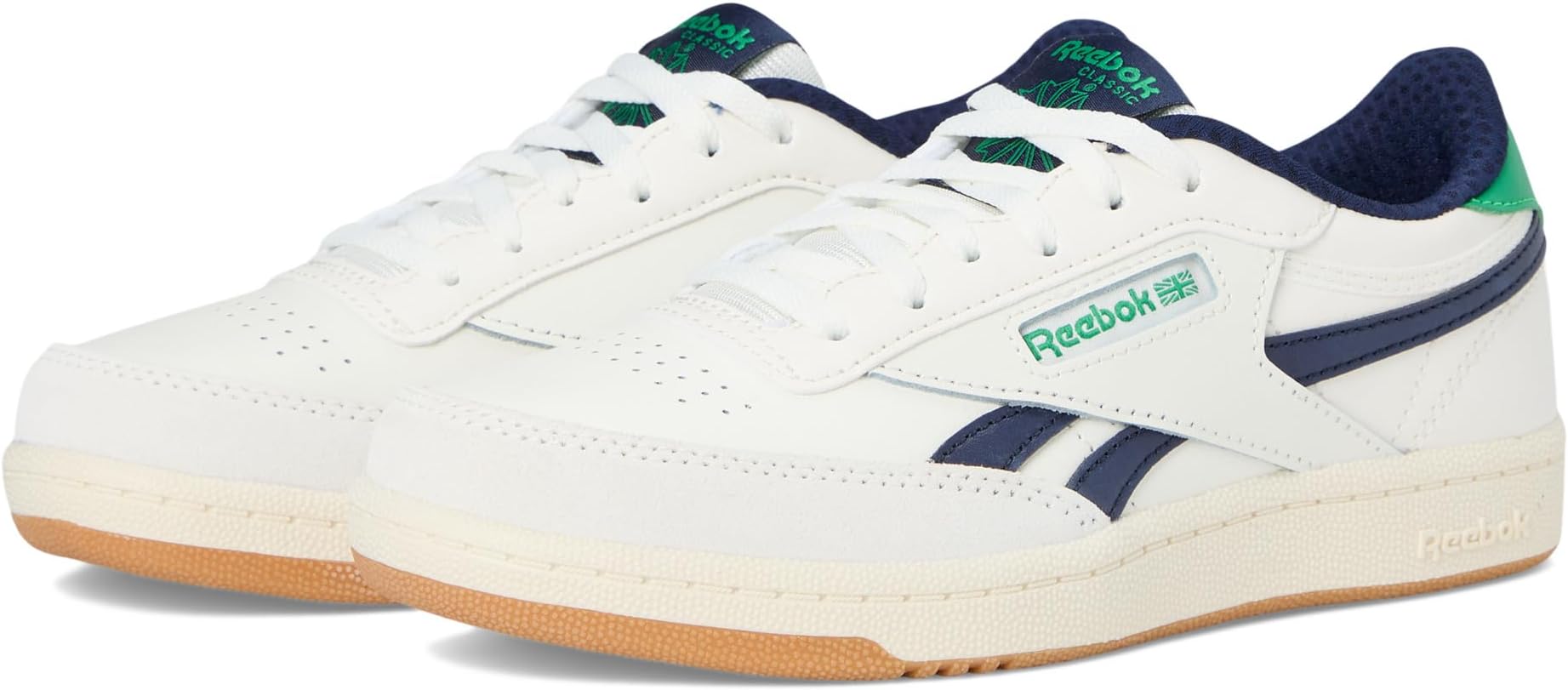 

Кроссовки Reebok Kids Club C Revenge, цвет Chalk/Classic Green/Vector Navy