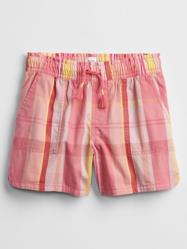 

Детские тканые шорты Gap, розовый