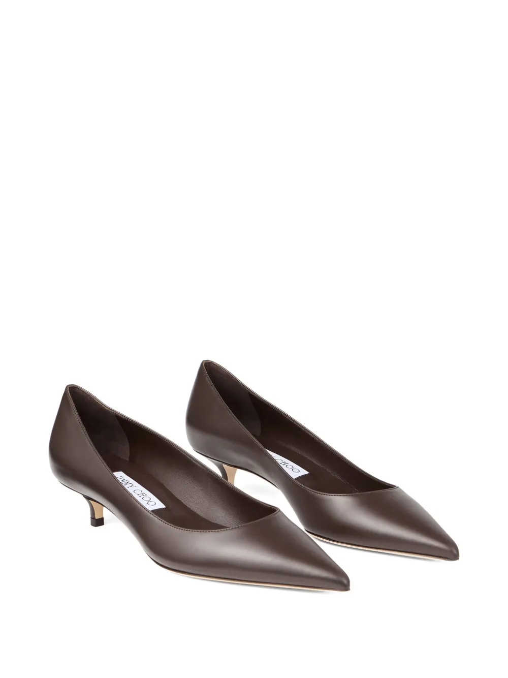 Туфли Amelia с заостренным носком JIMMY CHOO, коричневый — фото 2