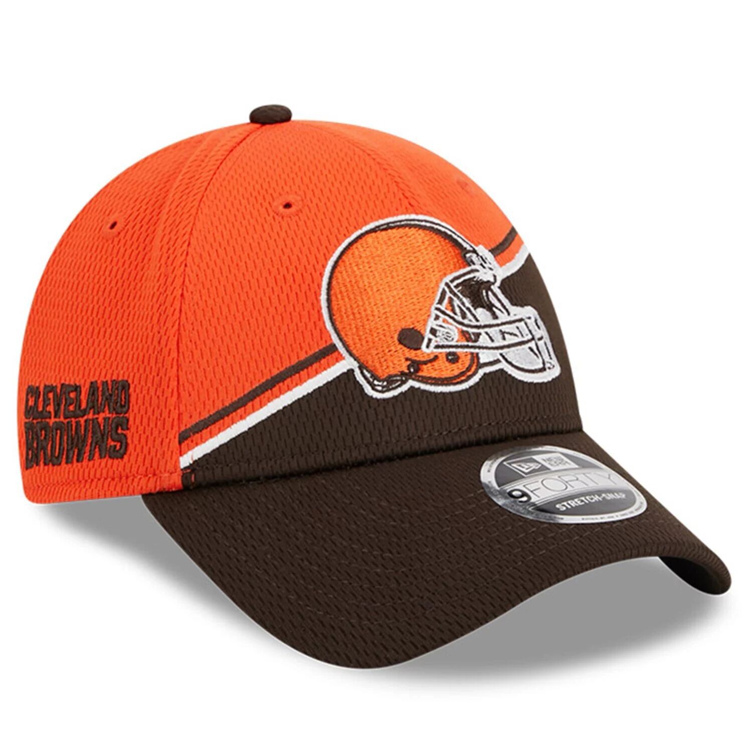 

Мужская регулируемая кепка New Era оранжево-коричневая Cleveland Browns 2023 Sideline 9FORTY