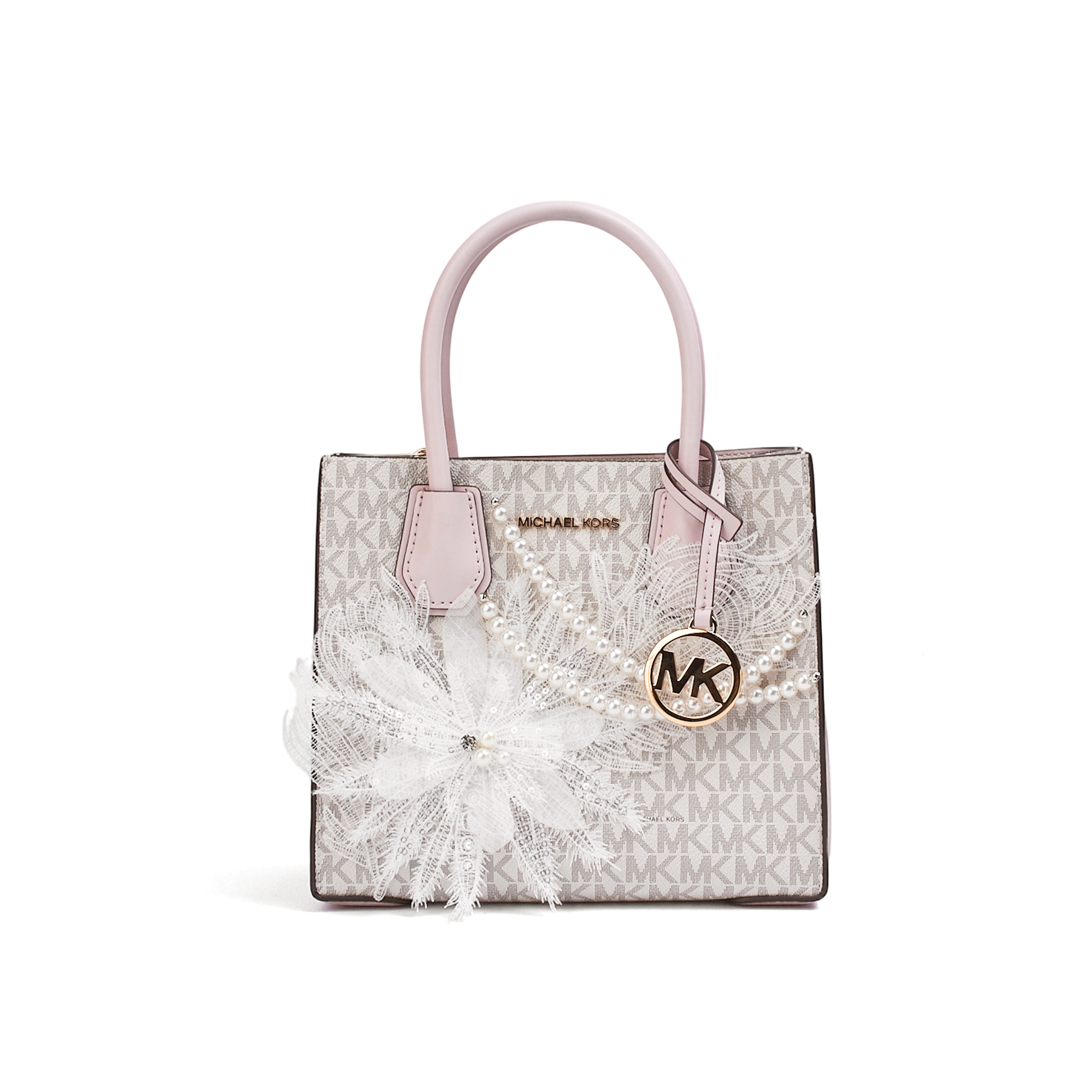 

MICHAEL KORS Кожаная сумка через плечо, Pink Daisy Lace C