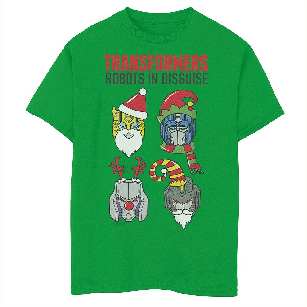 

Футболка с рождественскими роботами-трансформерами для мальчиков 8–20 лет Licensed Character, цвет Kelly
