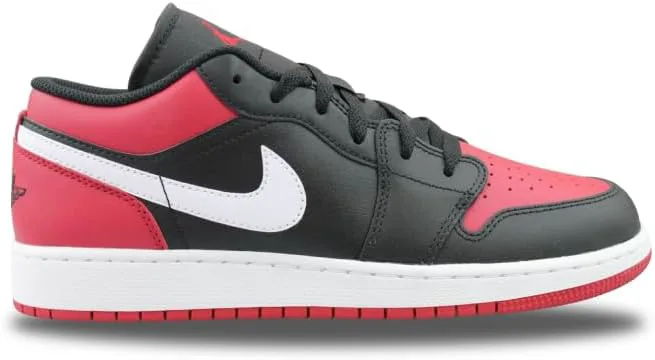 Детские кроссовки Nike Air Jordan 1 Low, черный/красный/белый — фото 3