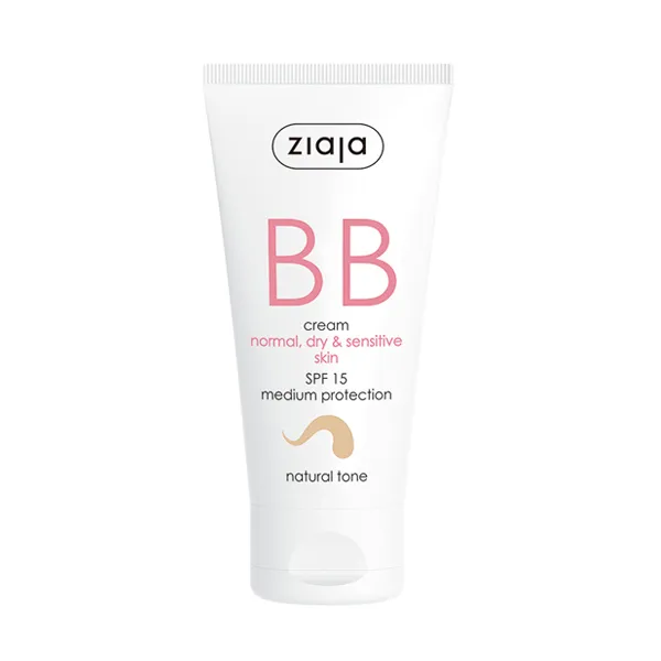 

База под макияж с уходом за нормальной и сухой кожей Bb Cream Spf 15 Normal Dry Sensitive Skin Ziaja, 50 ml