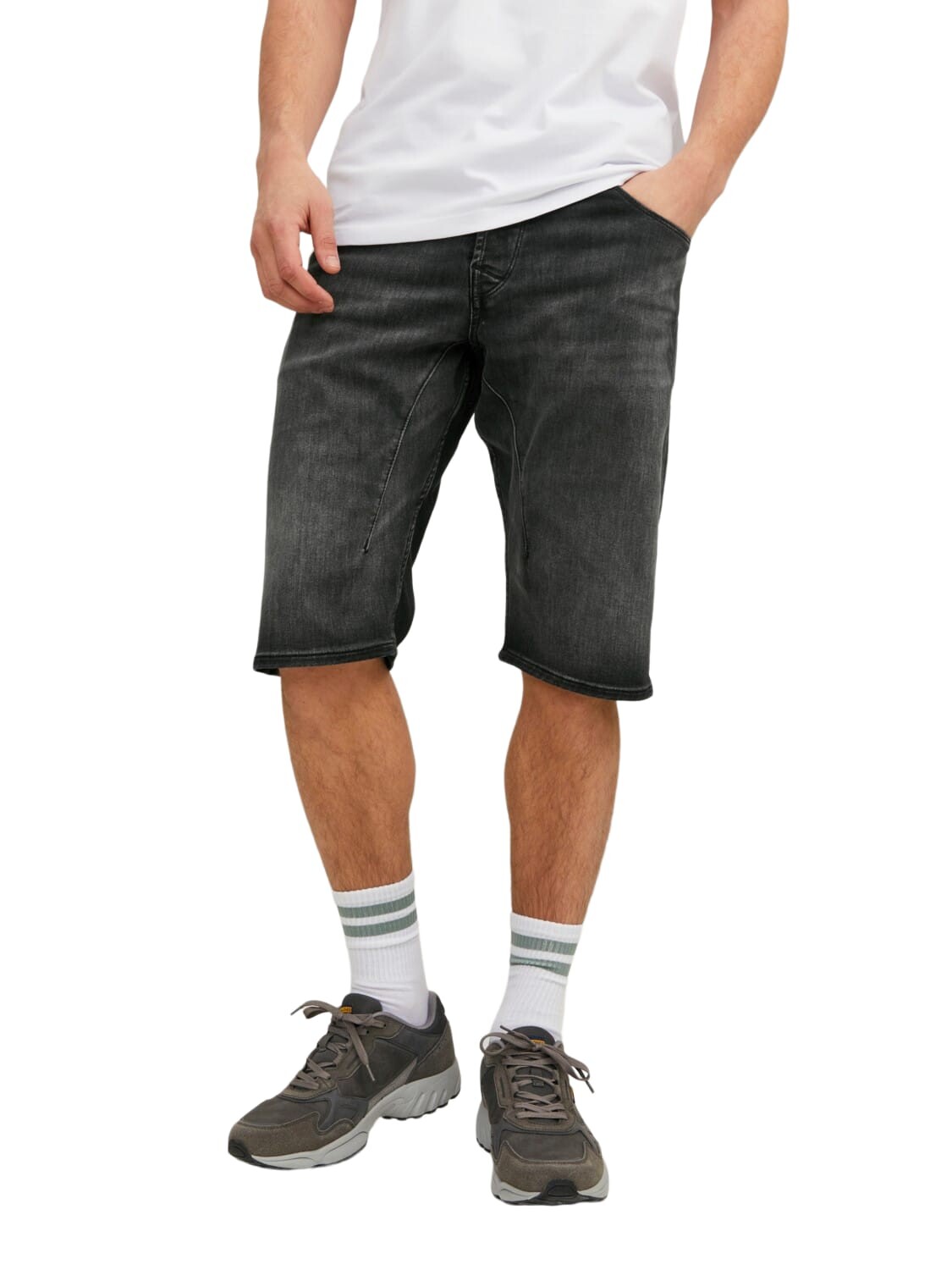 

Тканевые шорты Jack & Jones JJISCALE JJLONG GE 607 regular/straight, черный