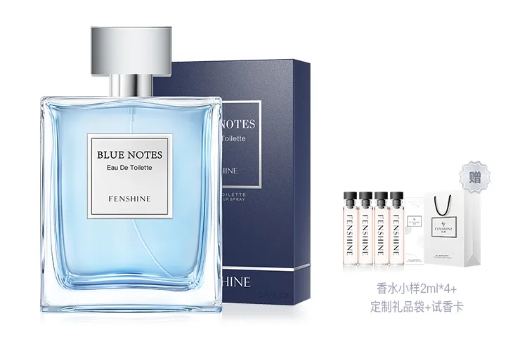 FENSHINE Мужской туалетная вода Blue Tone Cerulean Fresh, морской цветочный аромат, 100 мл, 100ml — фото 2