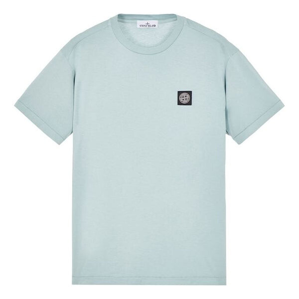 

Футболка compass patch logo t-shirt 'sky blue' Stone Island, голубой