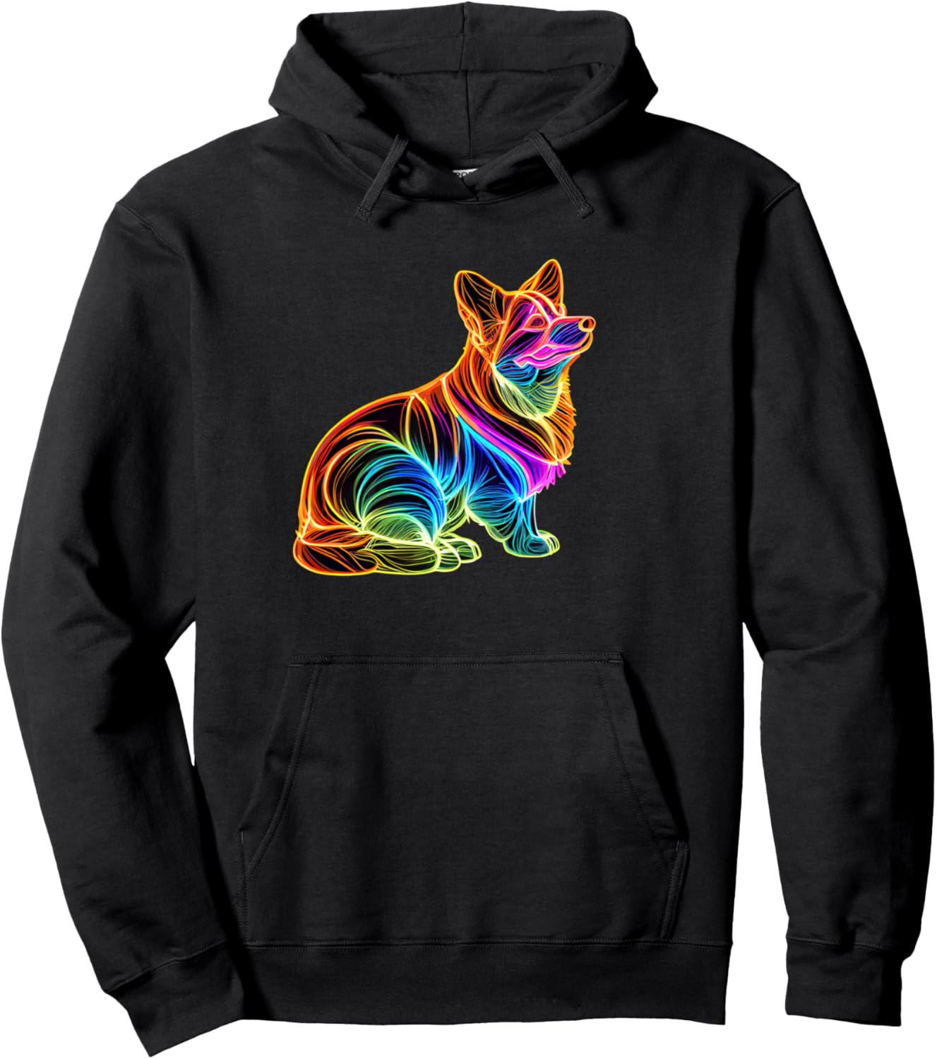 

Красочный рисунок с контуром корги. Толстовка, черная Colorful Animal Outline Rainbow Corgi, Черный, Красочный рисунок с контуром корги. Толстовка, черная Colorful Animal Outline Rainbow Corgi