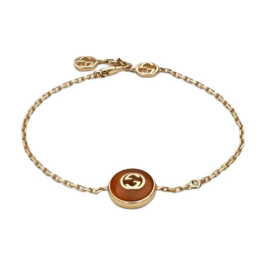 

GUCCI 18K Gold, Red Agate браслеты Unisex Gold