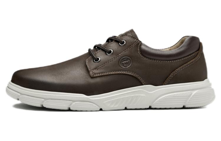 

Мужские низкие повседневные кроссовки из износостойкой коровьей кожи Mellen, коричневый